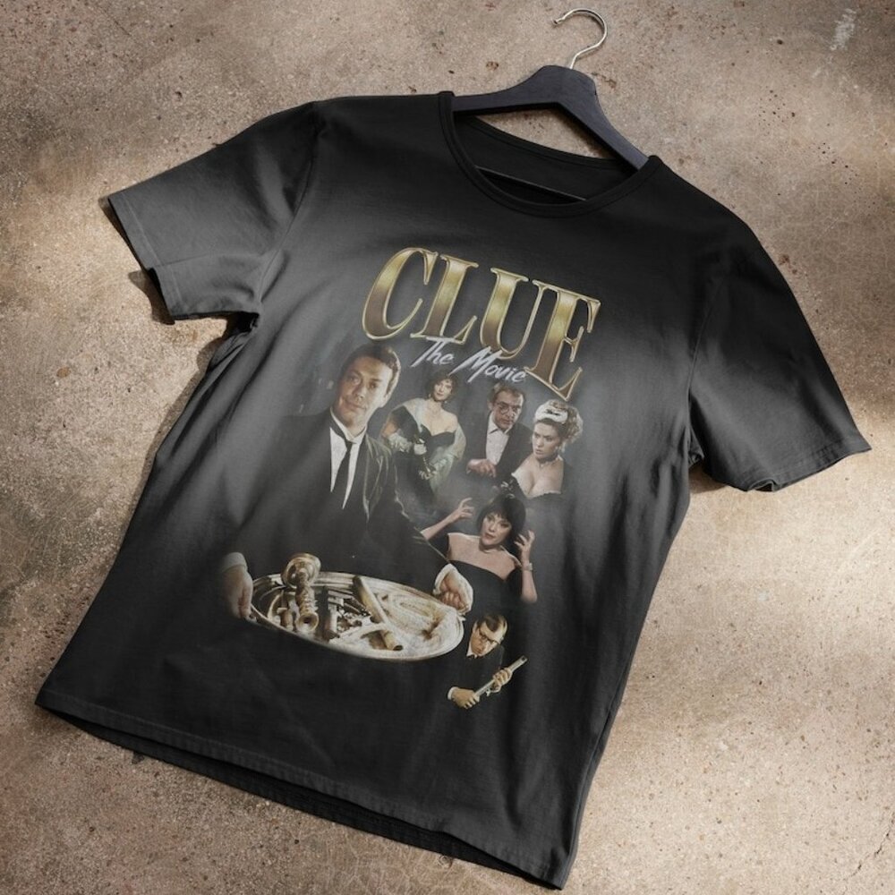 Clue Movie 90s Bootleg Graphic T-Shirt Retro Film Fan Collector Streetwear Shirt